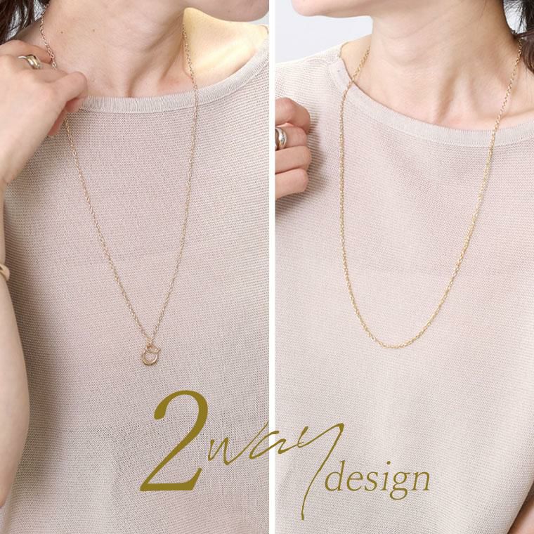 Ade 2WAYオーバルネックレス オーバルモチーフ2WAYネックレス｜FUNNY COMPANY+