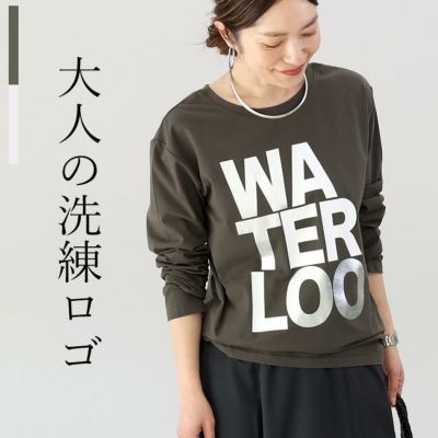 箔プリント2WAY長袖カットソー 【メール便可/ma1.5】　